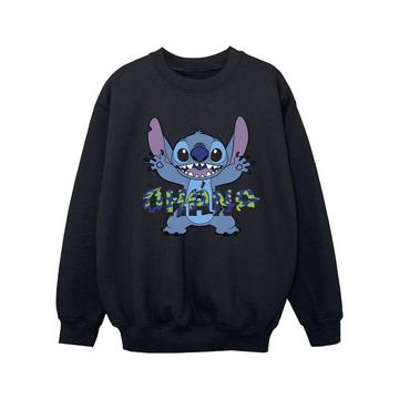 Sweat LILO AND STITCH OHANA BLUE GLITCH