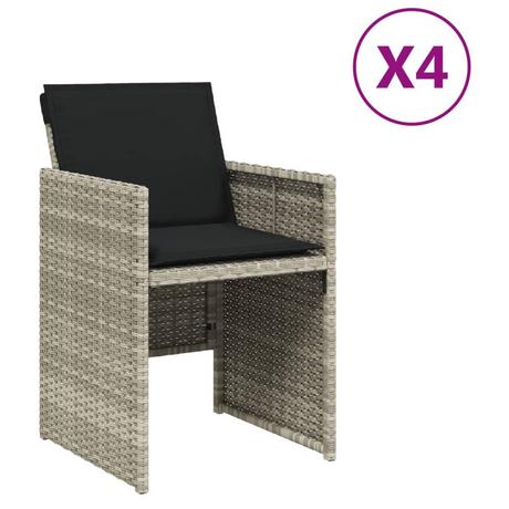 VidaXL sedia da giardino Polirattan  