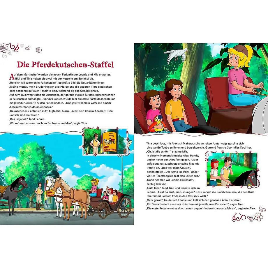 Bibi & Tina Neue Abenteuer von Bibi und Tina: Geschichtenbuch Weber, Claudia; Kock, Claudia; Garrido, Cordula; Dittrich, Markus Copertina rigida 