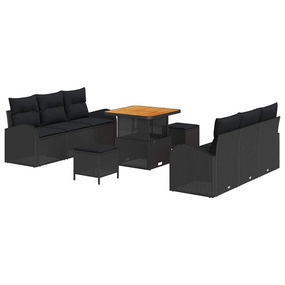 Ensemble de meubles de jardin poly rattan