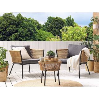 Beliani Bistro Set aus PE Rattan Modern GARGANO  