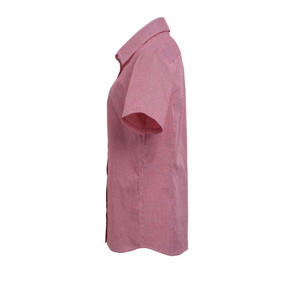 PREMIER Camicia a Maniche Corte Button Down a Quadri  