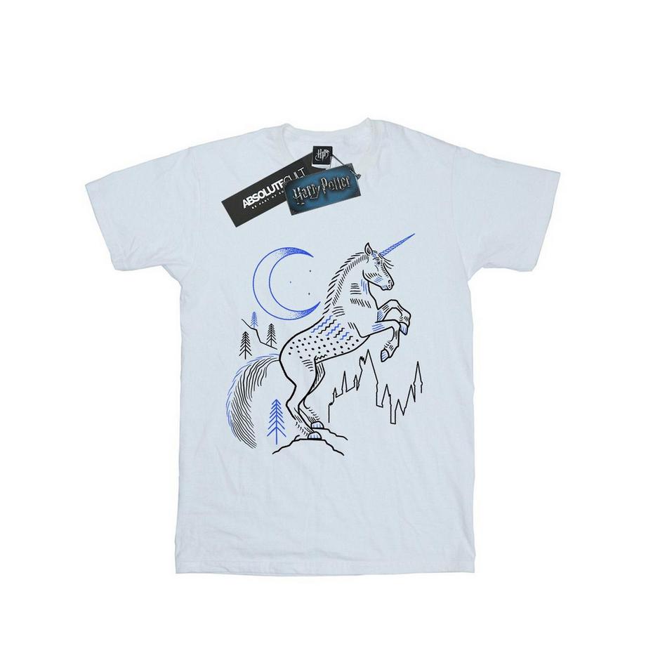 Harry Potter T-Shirt Stampata Unicorno  