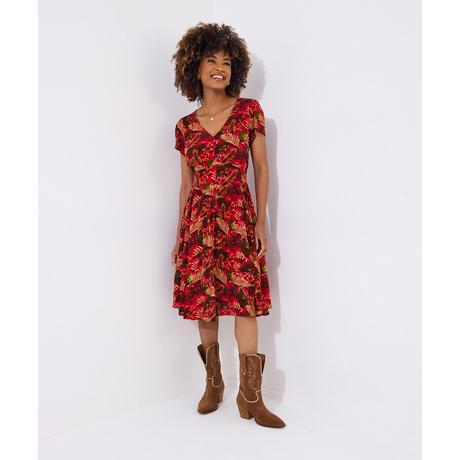 Joe Browns  Robe Tropicale Taille Froncée 