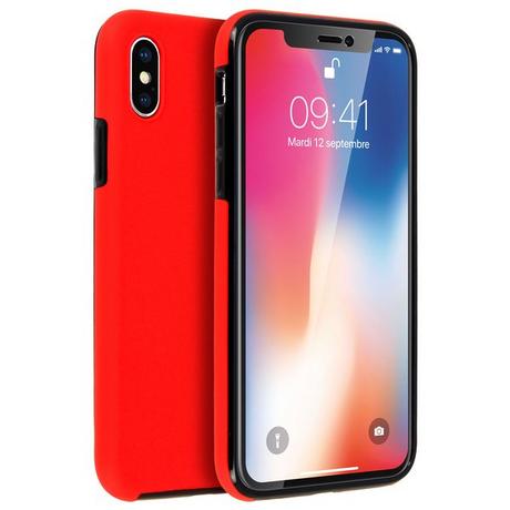 Avizar  Coque 360° rigide Rouge iPhone X/XS 