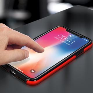 Avizar  Coque 360° rigide Rouge iPhone X/XS 