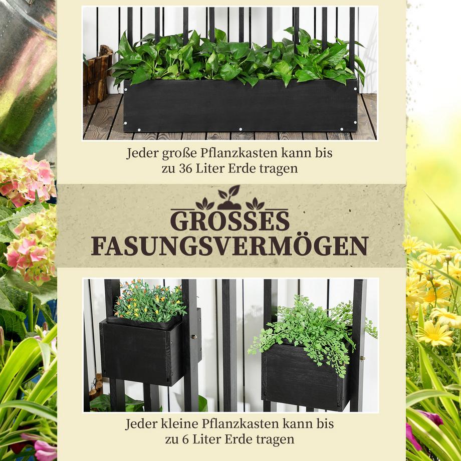 Outsunny Boîte à fleurs  