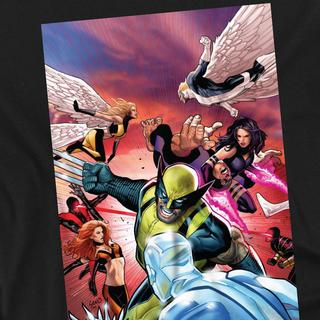 MARVEL X-Men Team Defend T-Shirt Maniche Lunghe  