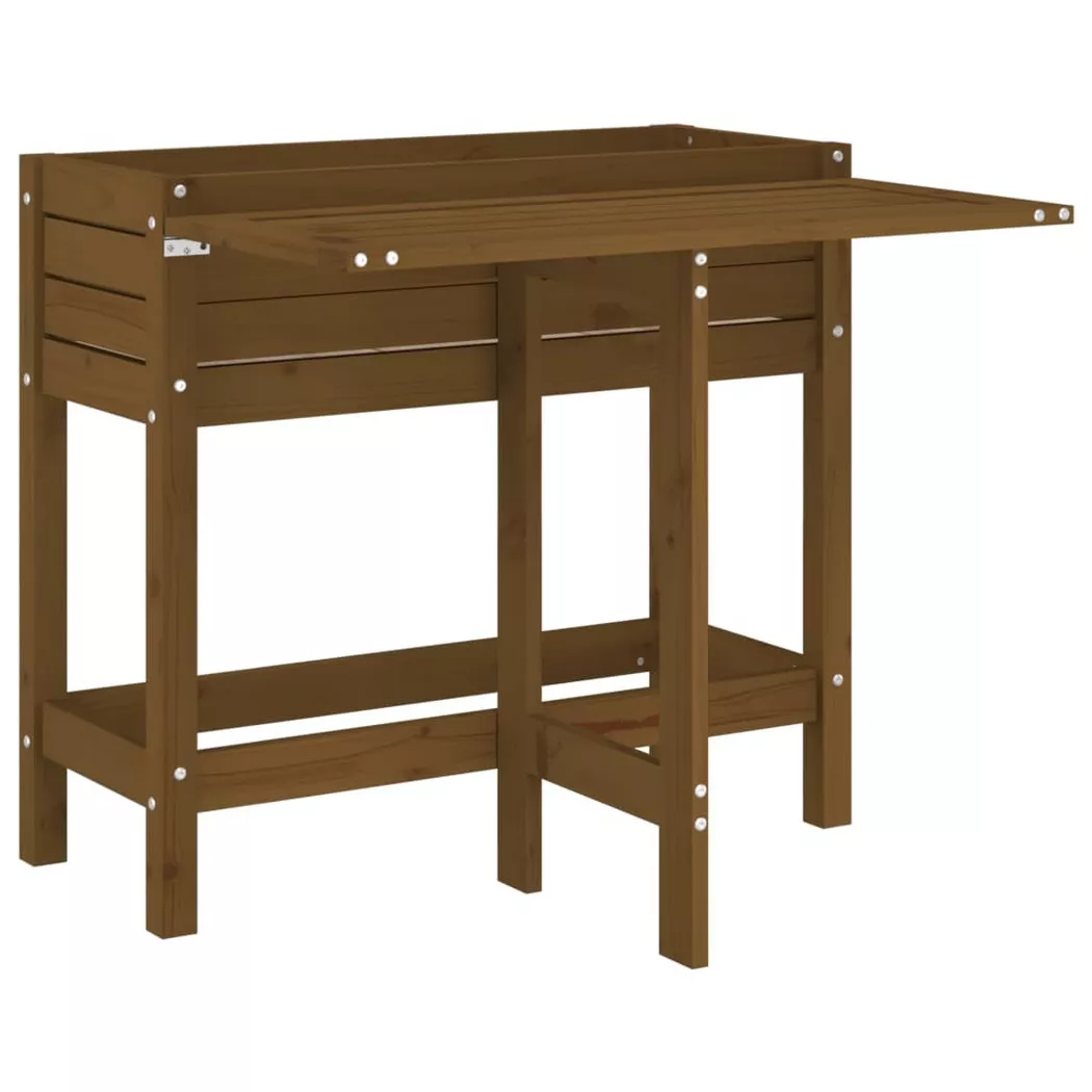 VidaXL - Jardinière de jardin bois, One Size, Marron