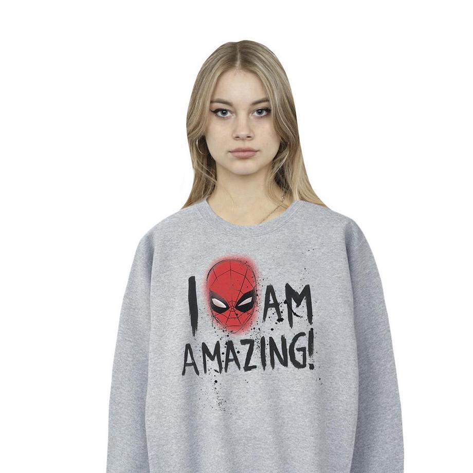 MARVEL I Am Amazing Felpa Stampa Grafica  