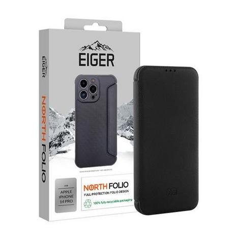EIGER  Eiger iPhone 14 Pro Schutzcase North Folio Schwarz (EGCA00388) 