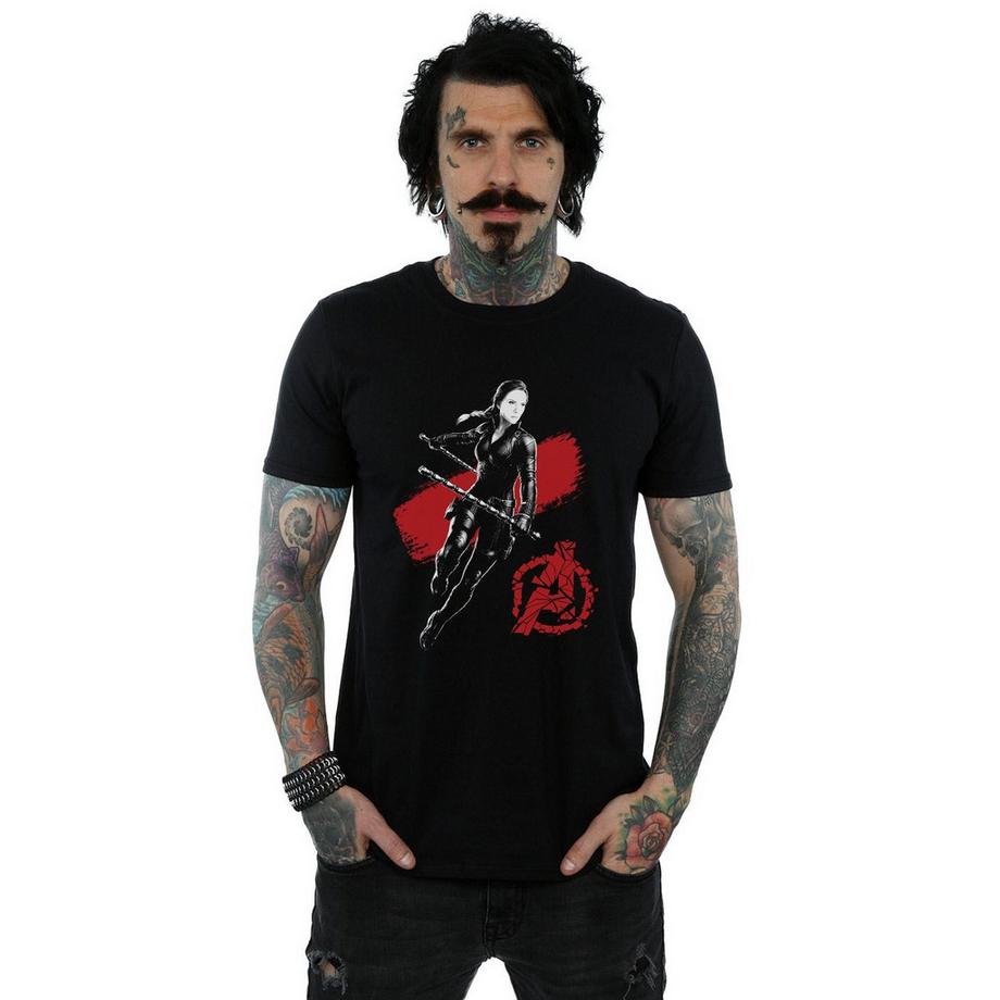 MARVEL Avengers Endgame Black Widow T-Shirt Stampa Grafica  