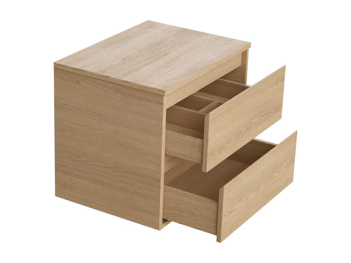 Vente-unique Mobile sotto lavabo sospeso con piano 60 cm Placcatura rovere - MILIPAM  