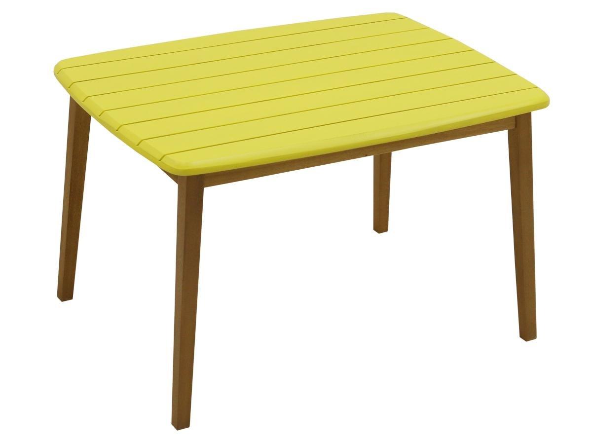 Vente-unique Table de jardin pour enfant en acacia jaune L.80 cm - GOZO de MYLIA  