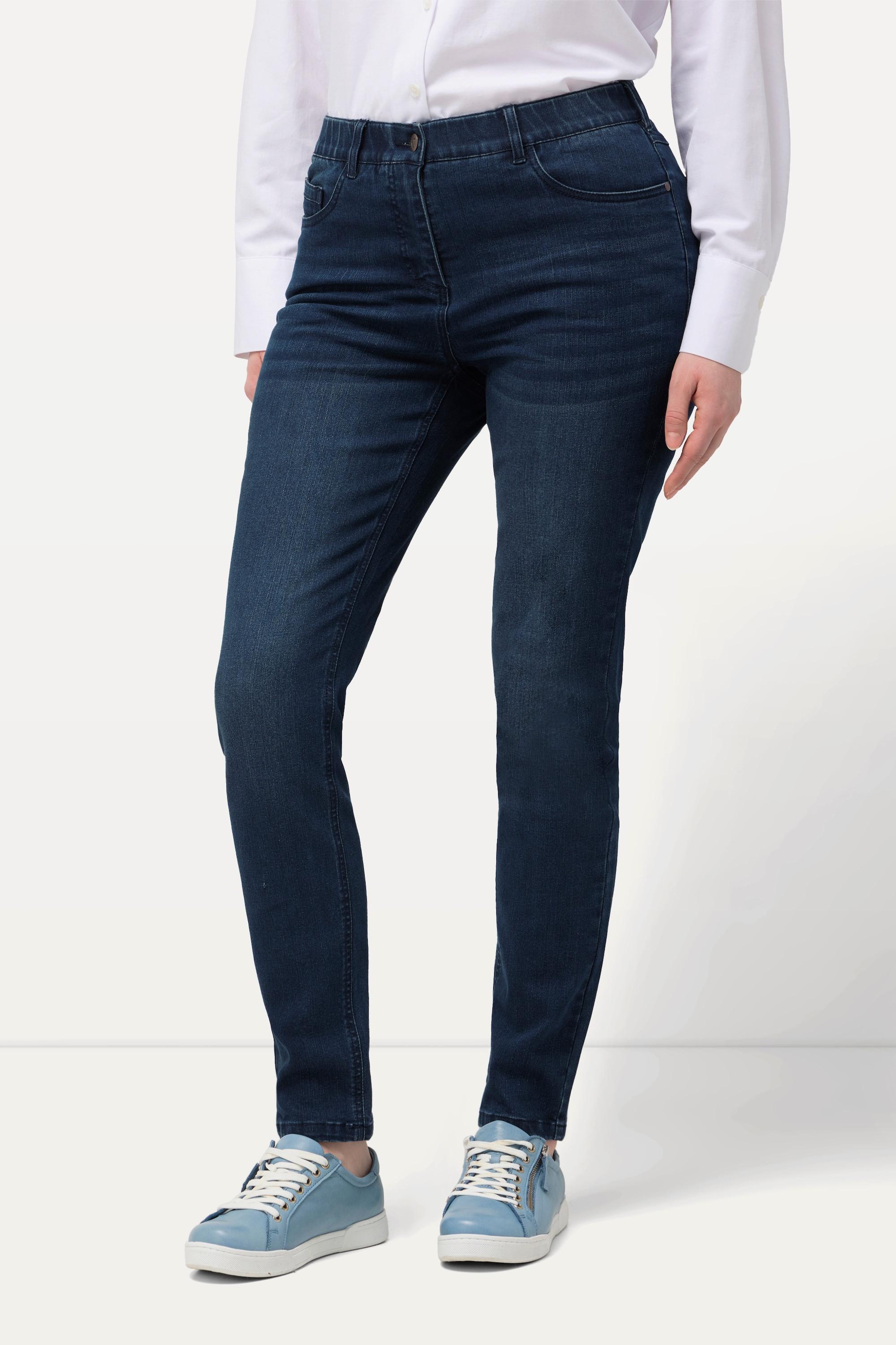 Ulla Popken  Skinny jeans modello Sarah dal taglio aderente in tessuto elasticizzato 