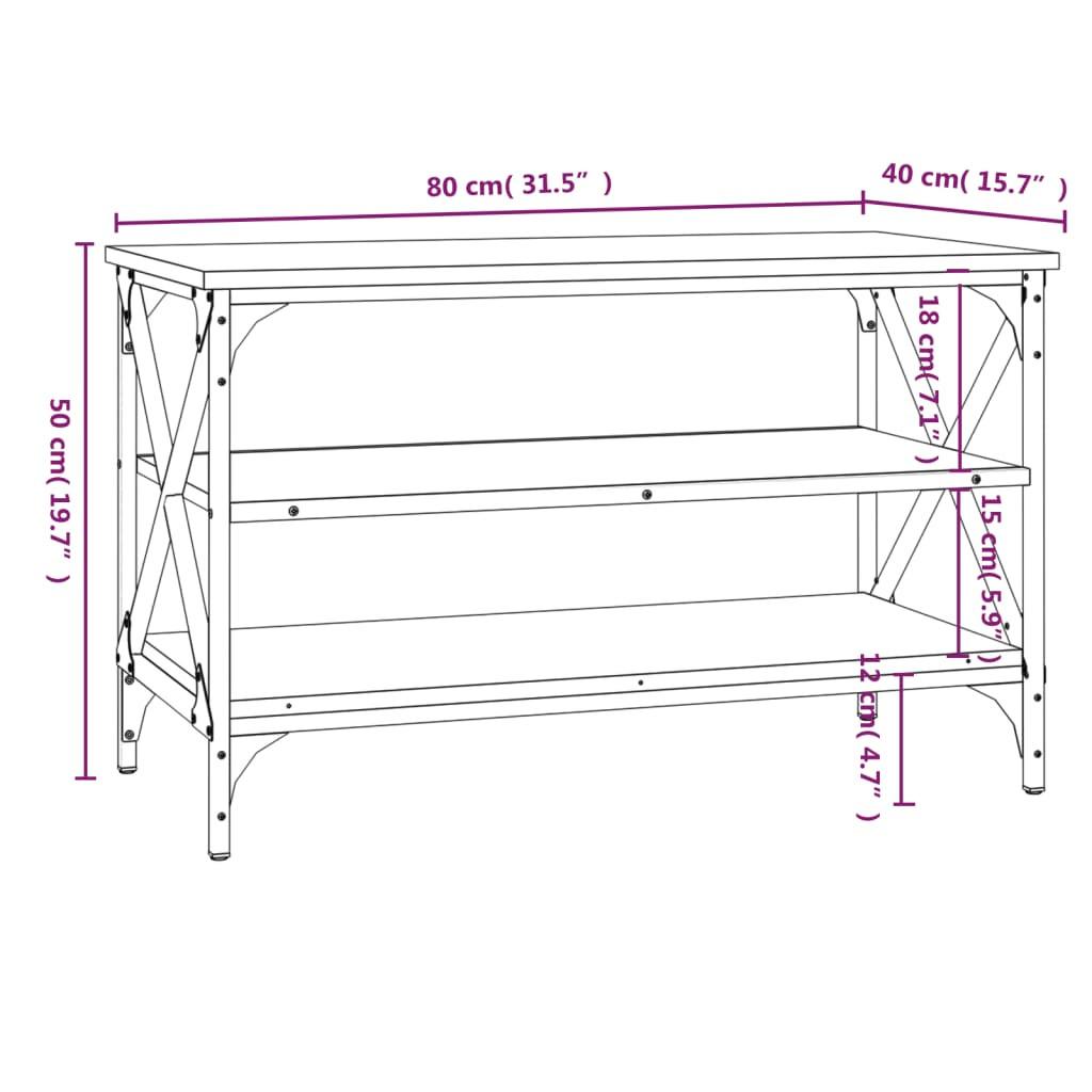 VidaXL mobile TV Legno multistrato  