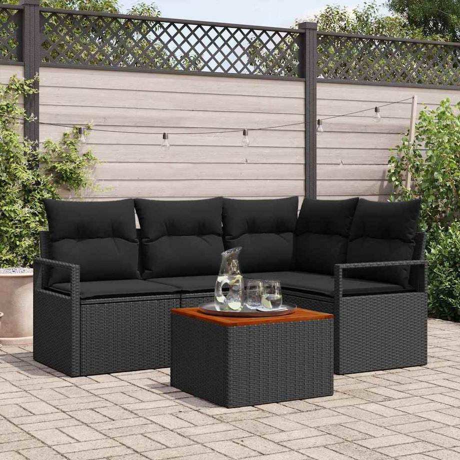 VidaXL Set Divano da Giardino Polyrattan  