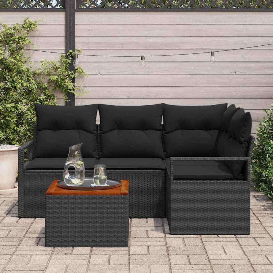 VidaXL Set Divano da Giardino Polyrattan  