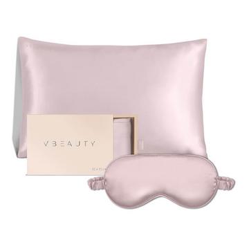 VBEAUTY Seidenkissenbezug/Masken Set Rose