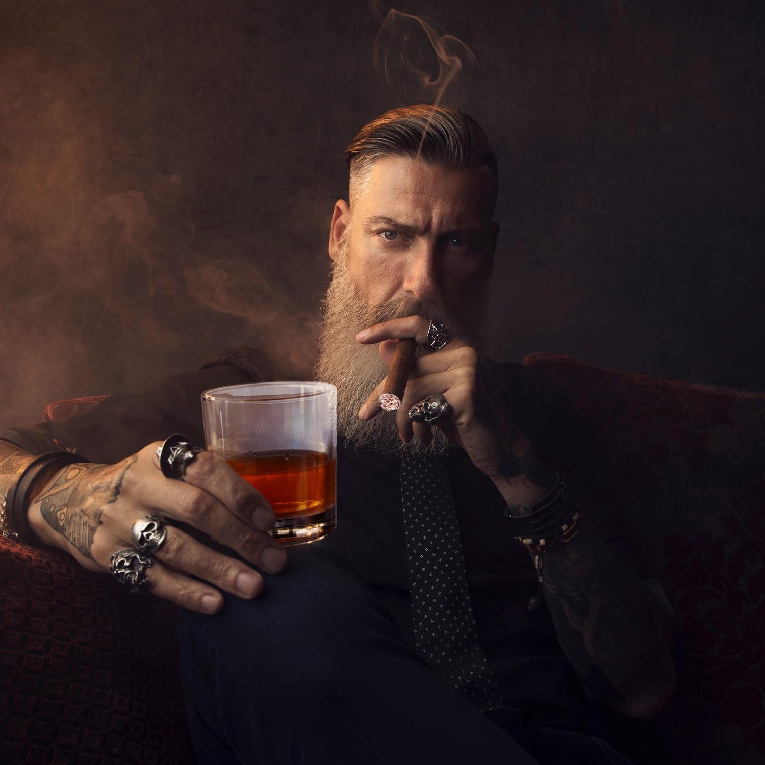 Northix 5-teiliges Whisky-Set Karaffe & Gläser  