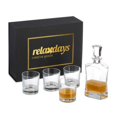 Northix 5-teiliges Whisky-Set Karaffe & Gläser  