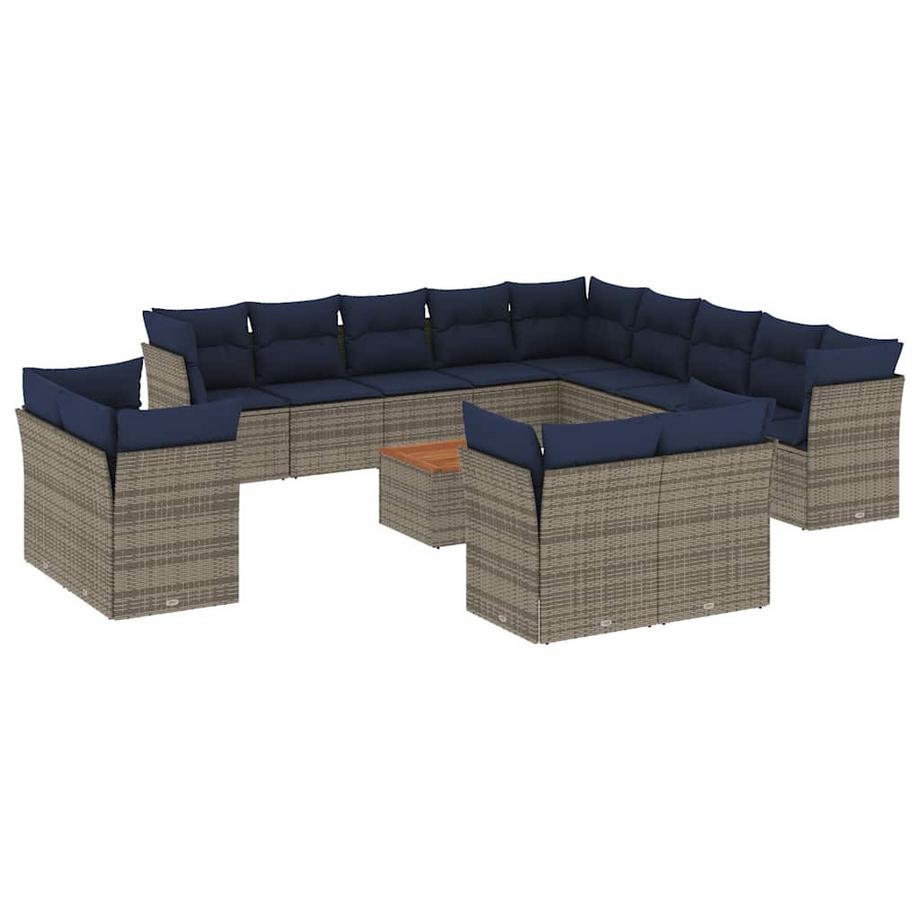 set divano da giardino Polirattan