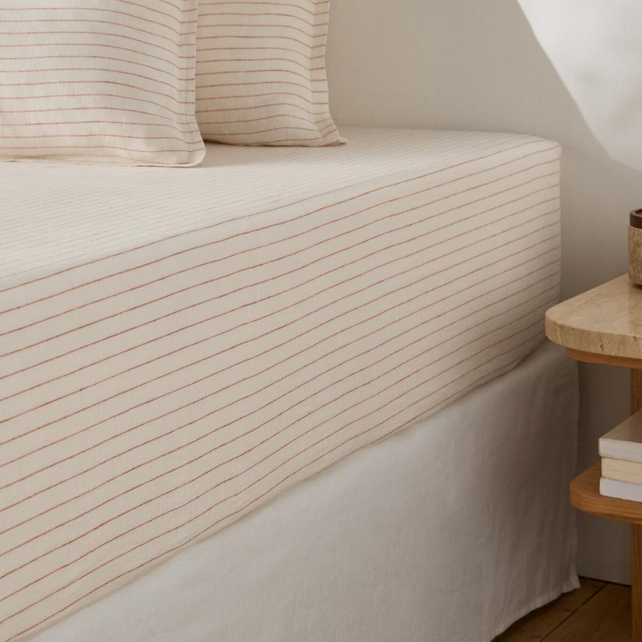 Drap housse lin lavé bonnet 35 cm