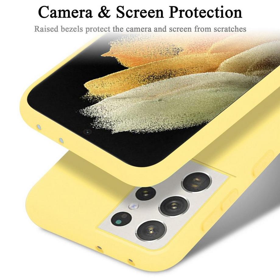 Cadorabo  Housse compatible avec Samsung Galaxy S21 ULTRA - Coque de protection en silicone TPU flexible 