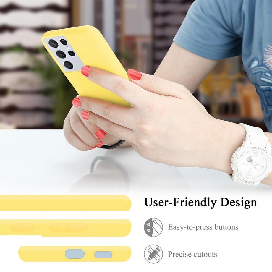 Cadorabo  Housse compatible avec Samsung Galaxy S21 ULTRA - Coque de protection en silicone TPU flexible 