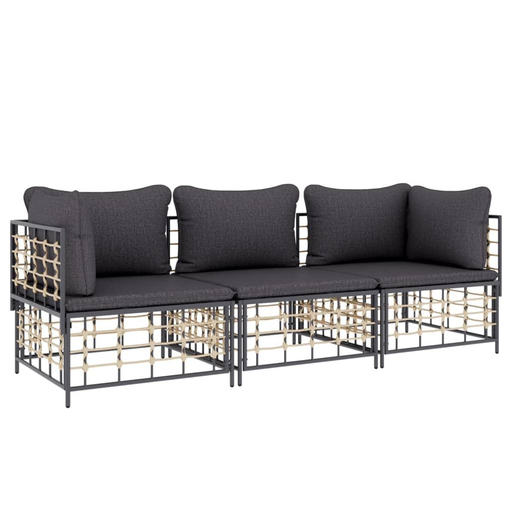 VidaXL Garten lounge set poly-rattan  