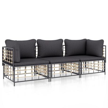 VidaXL Garten lounge set poly-rattan  