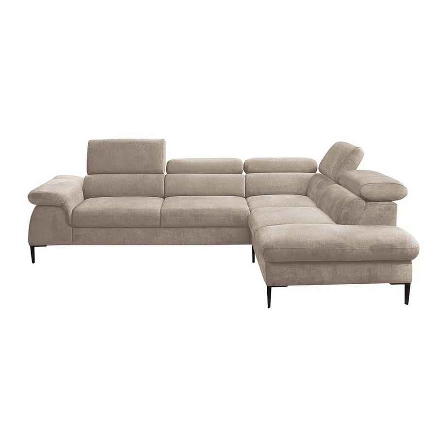 PASCAL MORABITO Grande divano letto in Velluto Beige - Angolo a destra - SEPINA di PASCAL MORABITO  