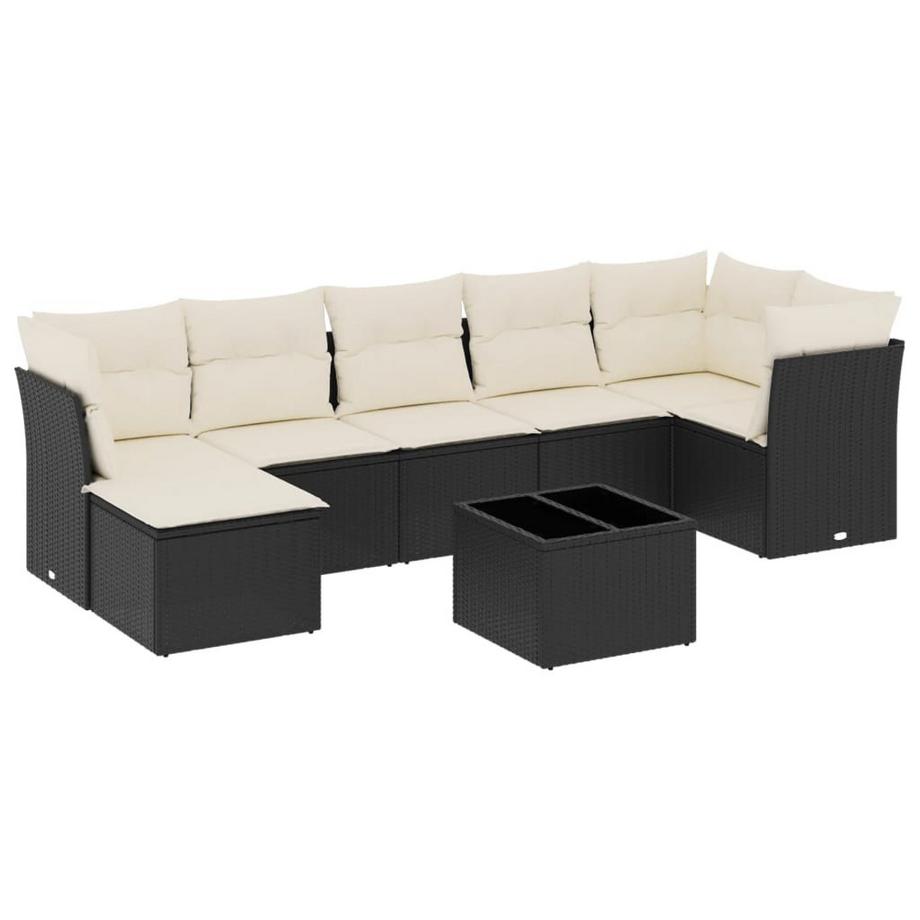 set divano da giardino Polirattan