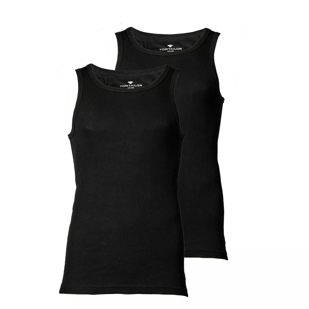 TOM TAILOR Tanktop "Montana" Rundhalsausschnitt, slim fit, basic, elastisch, hüftbedeckend