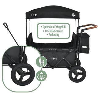 FableKids  Bollerwagen LEO X2Plus mit Dach faltbarer Transportwagen 