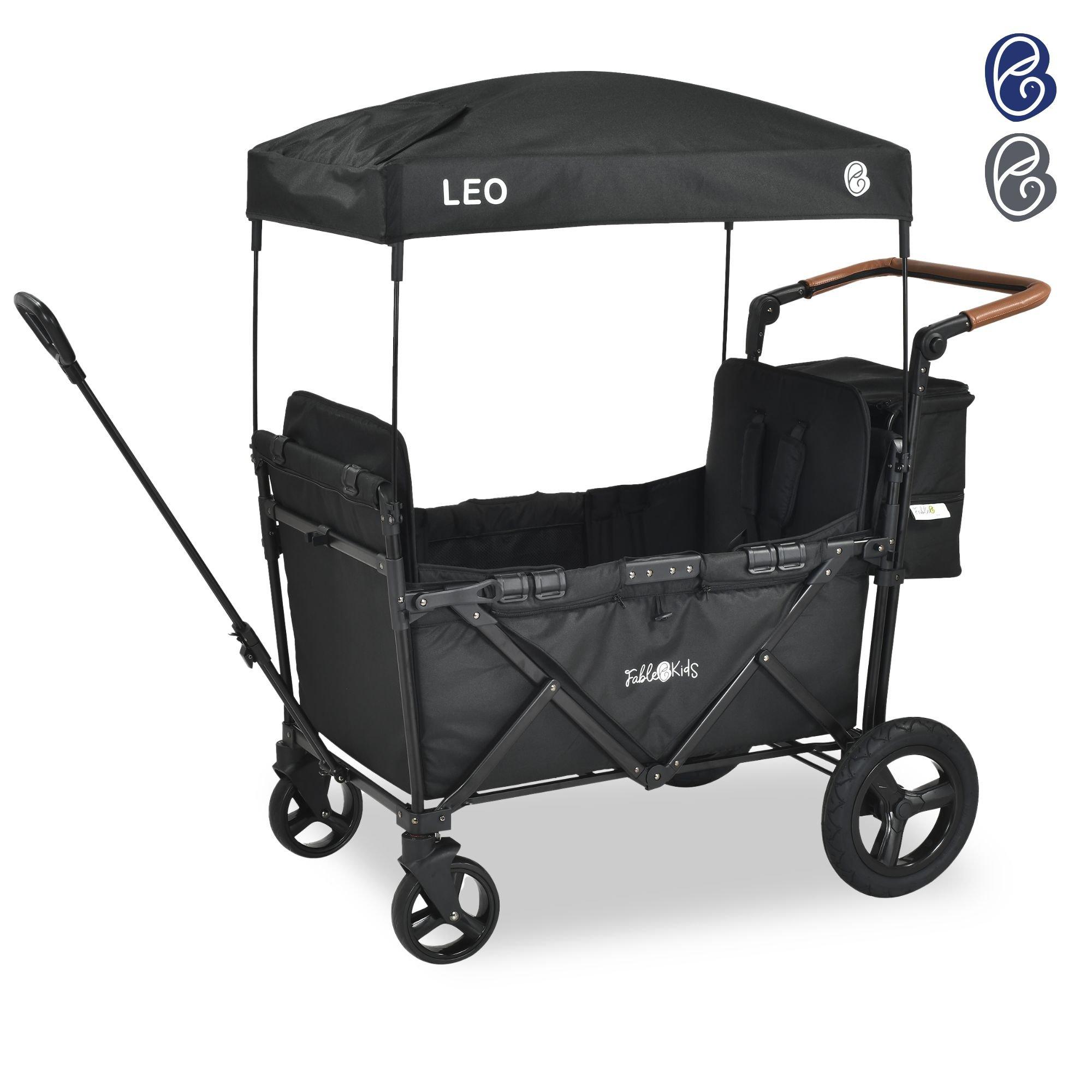 FableKids  Bollerwagen LEO X2Plus mit Dach faltbarer Transportwagen 