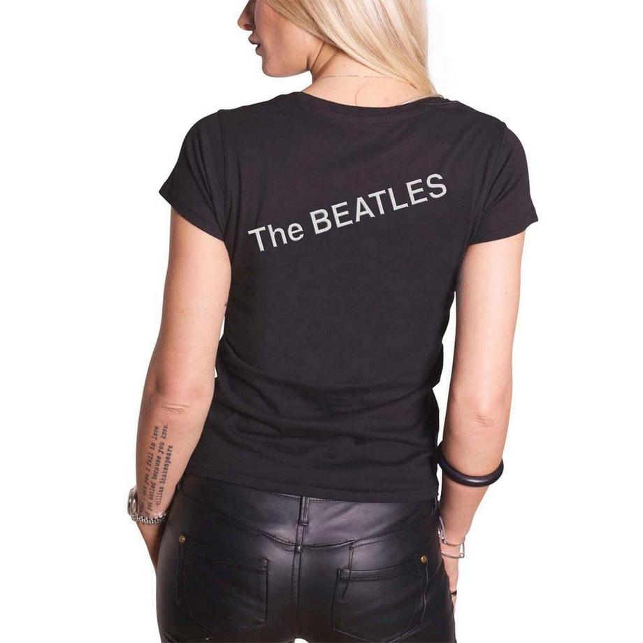 The Beatles Faces T-Shirt Stampa Grafica  