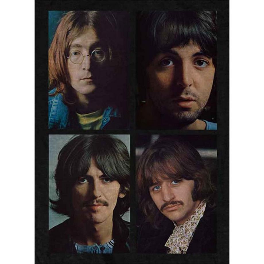 The Beatles Faces T-Shirt Stampa Grafica  