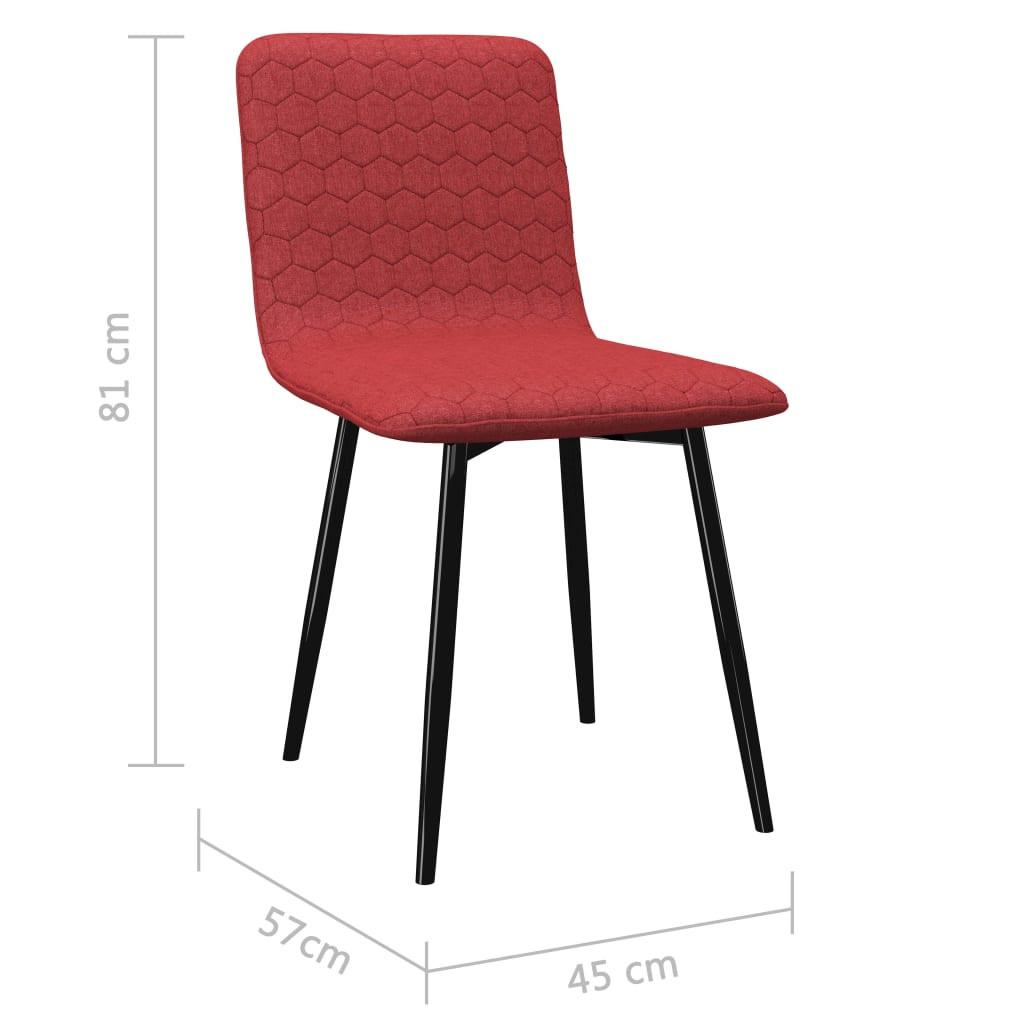 VidaXL Chaise de salle à manger tissu  