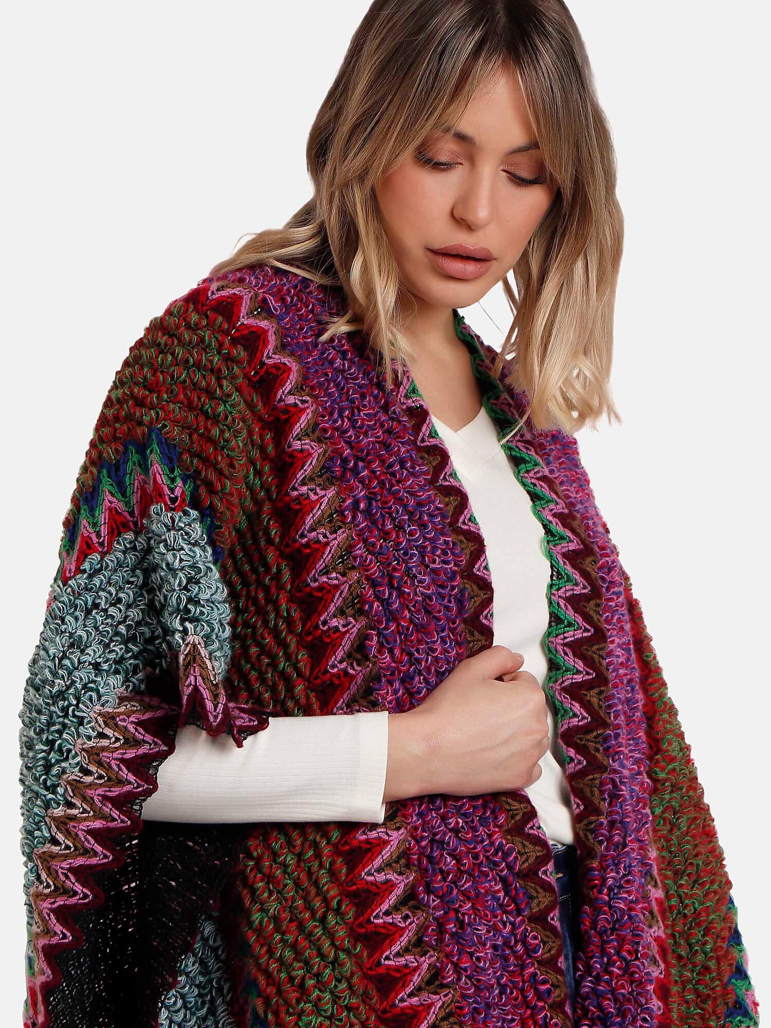 Admas  Poncho ouvert Azteca 