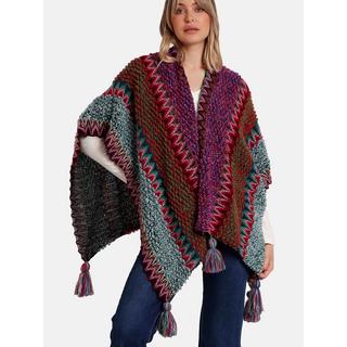 Admas  Poncho ouvert Azteca 