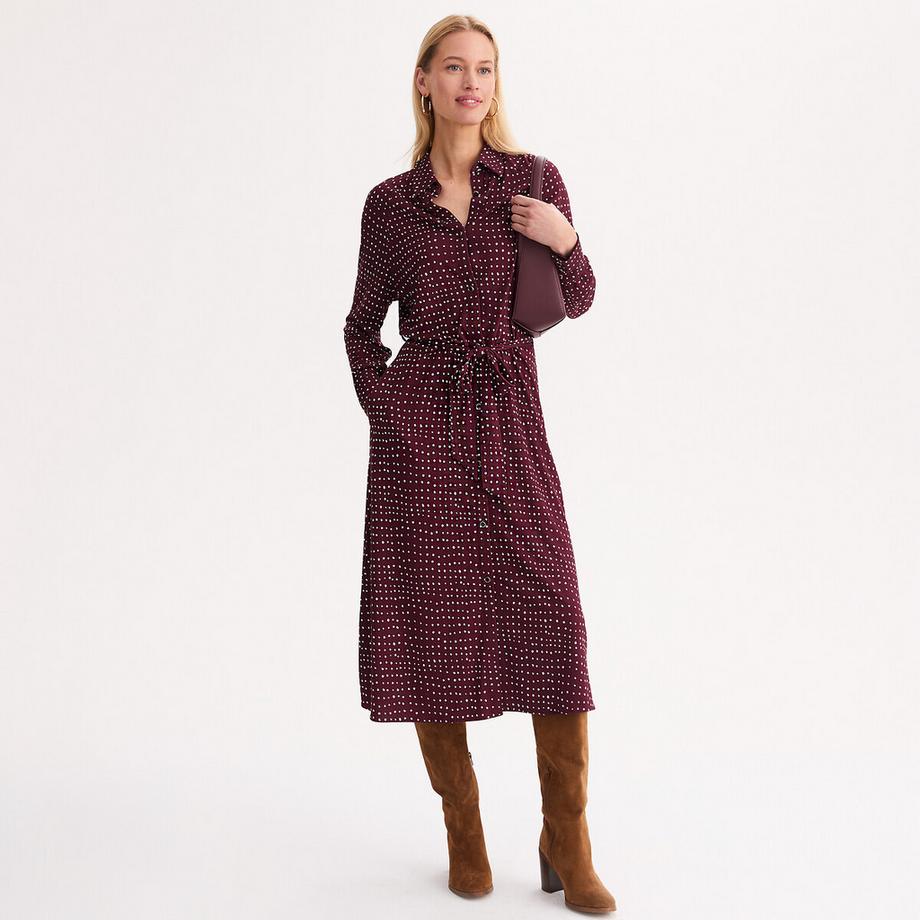 Robe en maille longueur midi