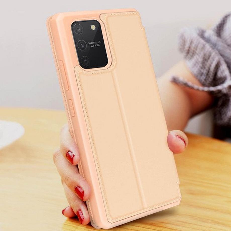 DuxDucis  Étui Galaxy S10 Lite Folio Slim Rose 