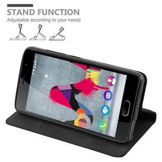 Cadorabo  Housse compatible avec WIKO U FEEL LITE - Coque de protection avec fermeture magnétique, fonction de support et compartiment pour carte 