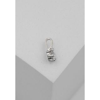 MUAU Schmuck  Pendentif solitaire 6 poignées en or blanc 750 diamant 0,15ct. 8x6mm 