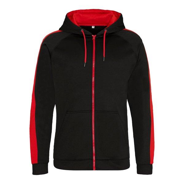 AWDis  Just Hoods Kontrast Sport Polyester Kapuzenjacke 