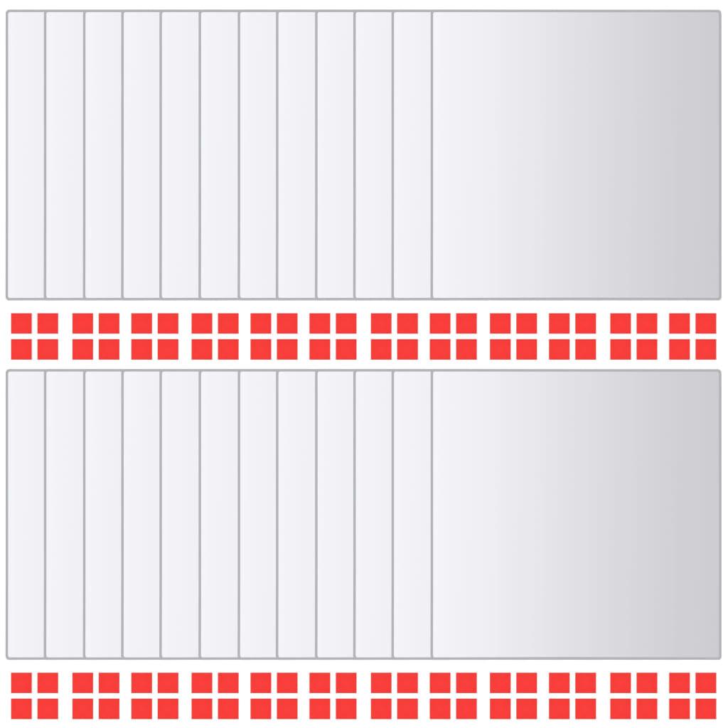 VidaXL piastrelle a specchio Vetro  