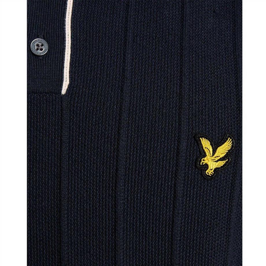 LYLE & SCOTT Maglietta Polo Piqué Lavorata a Maglia  