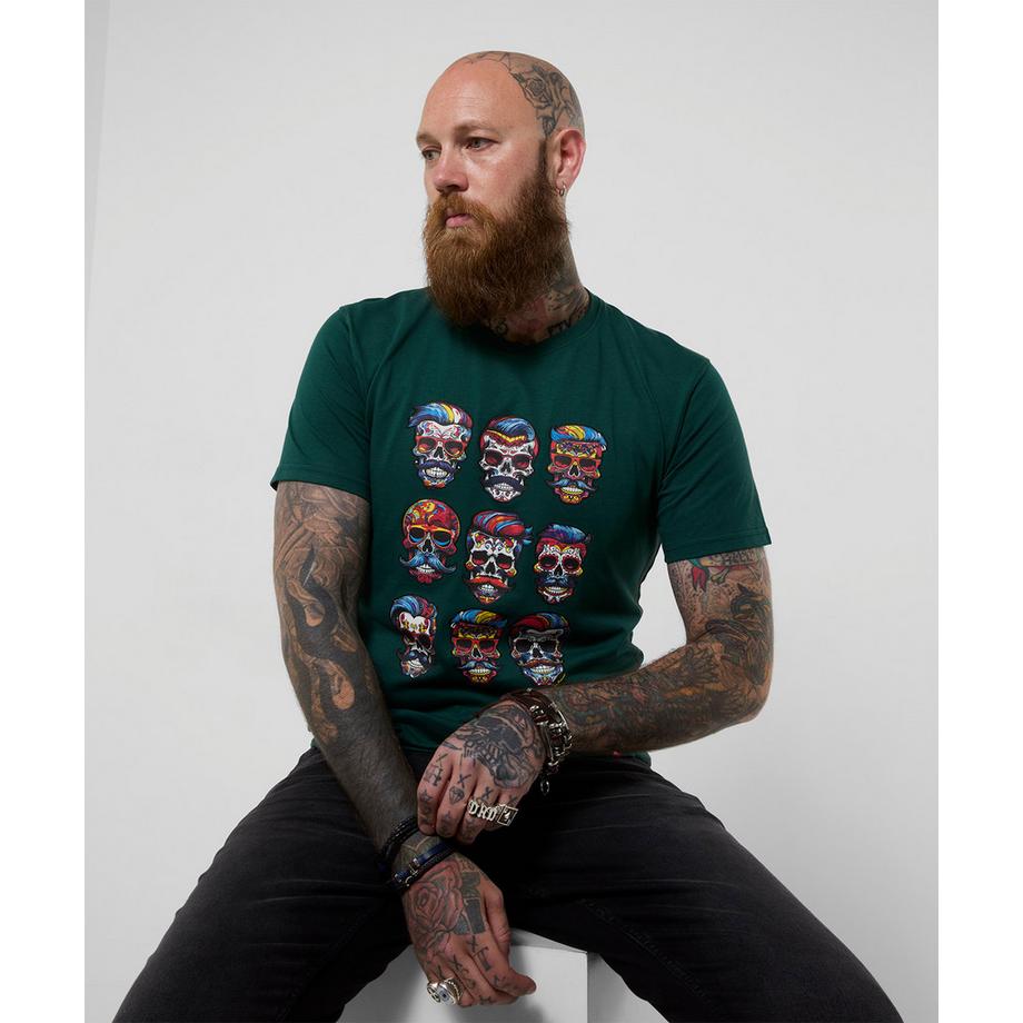 T-Shirt mit schickem Totenkopf