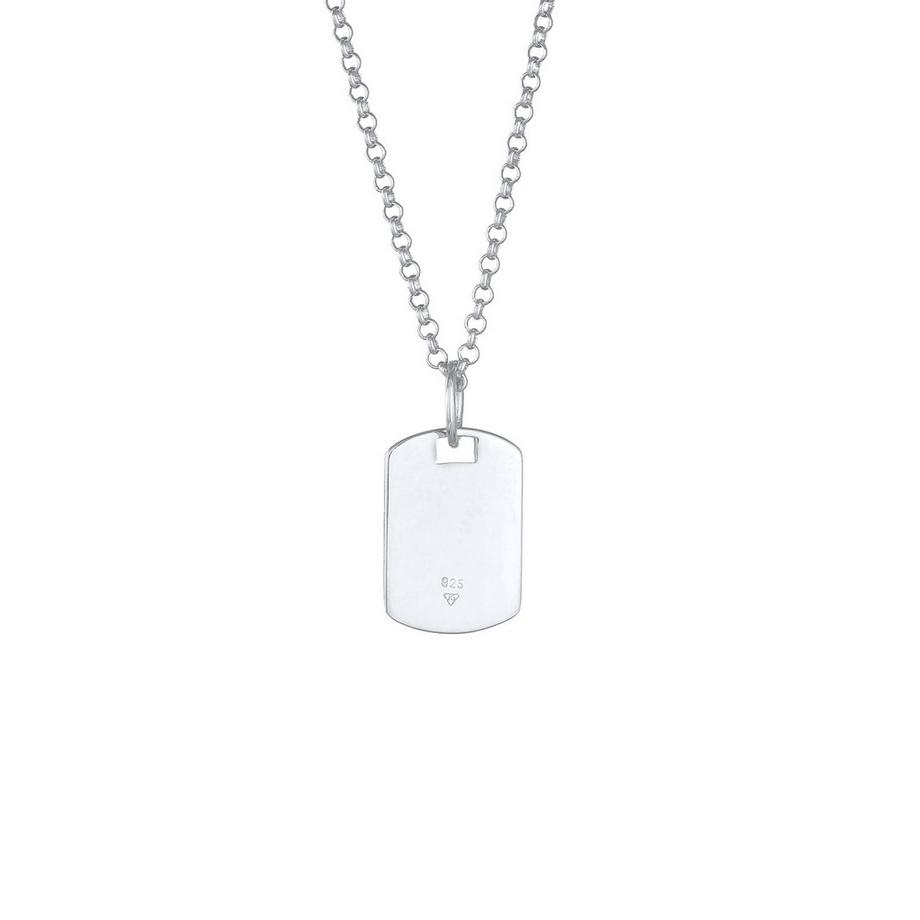 Kuzzoi  Halskette Marke Military Platte Brushed 